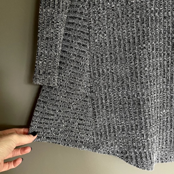 Lovers + Friends Shannon Dress Grey Ribbed Marled Mini Babydoll Swing Size Small - Picture 8 of 14